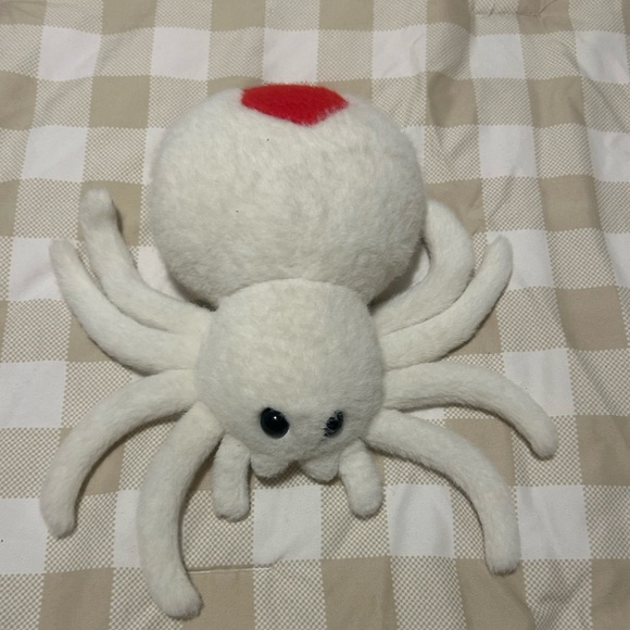 Other - White Spider with Red Spot Plushie